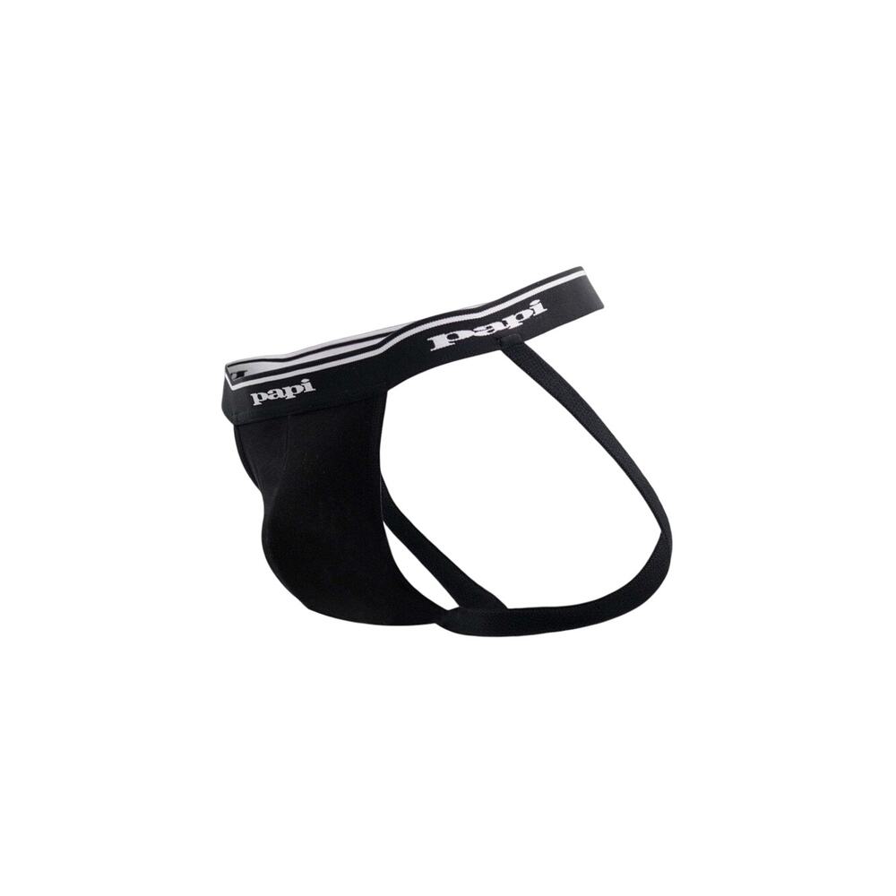 Papi Rib Jockstrap Black Medium - Picture 2 of 9
